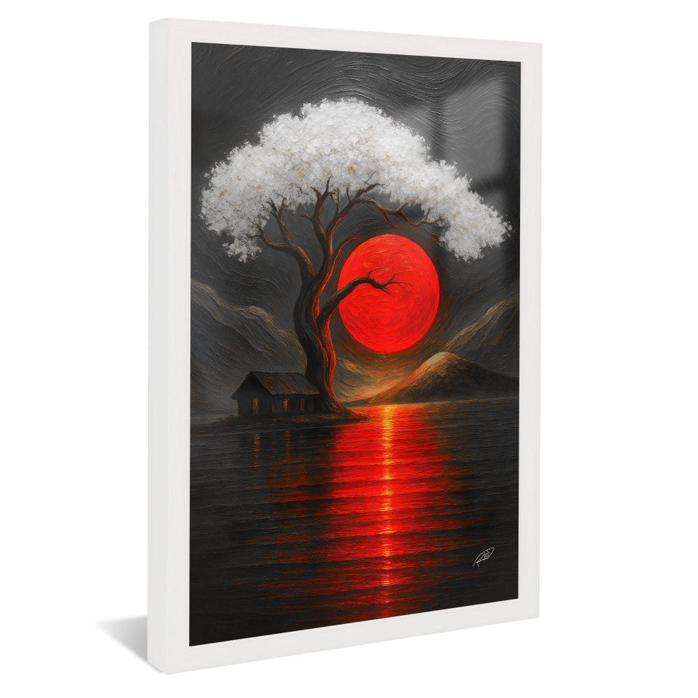 Tree at Sunset V2417 Canvas