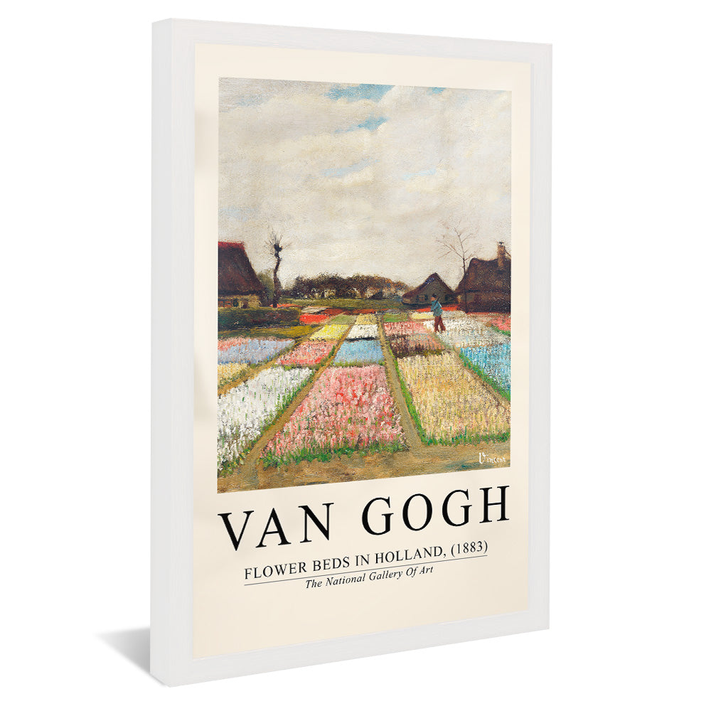 Van Gogh Flowers beds in Holland  V2398 Canvas