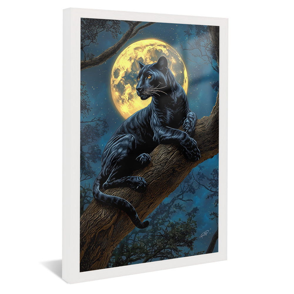 Panther in the Moonlight V2416 Canvas