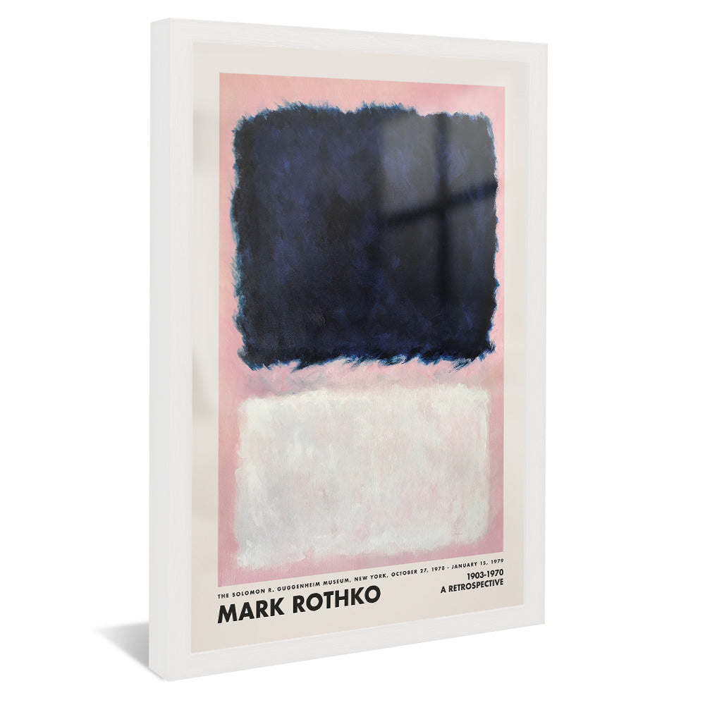 Mark Rothko Black on Pink and White V2428 Canvas