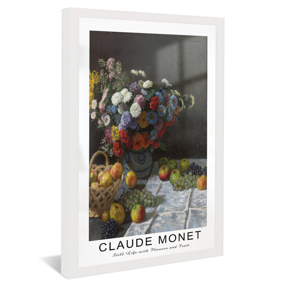 Claude Monet Still Life with Flowers and Fruit V2464 Canvas
