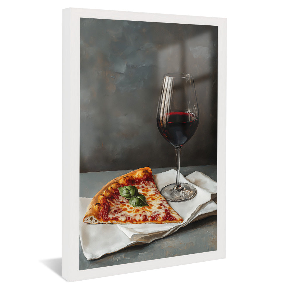 Pizza and Wine V2497 Canvas