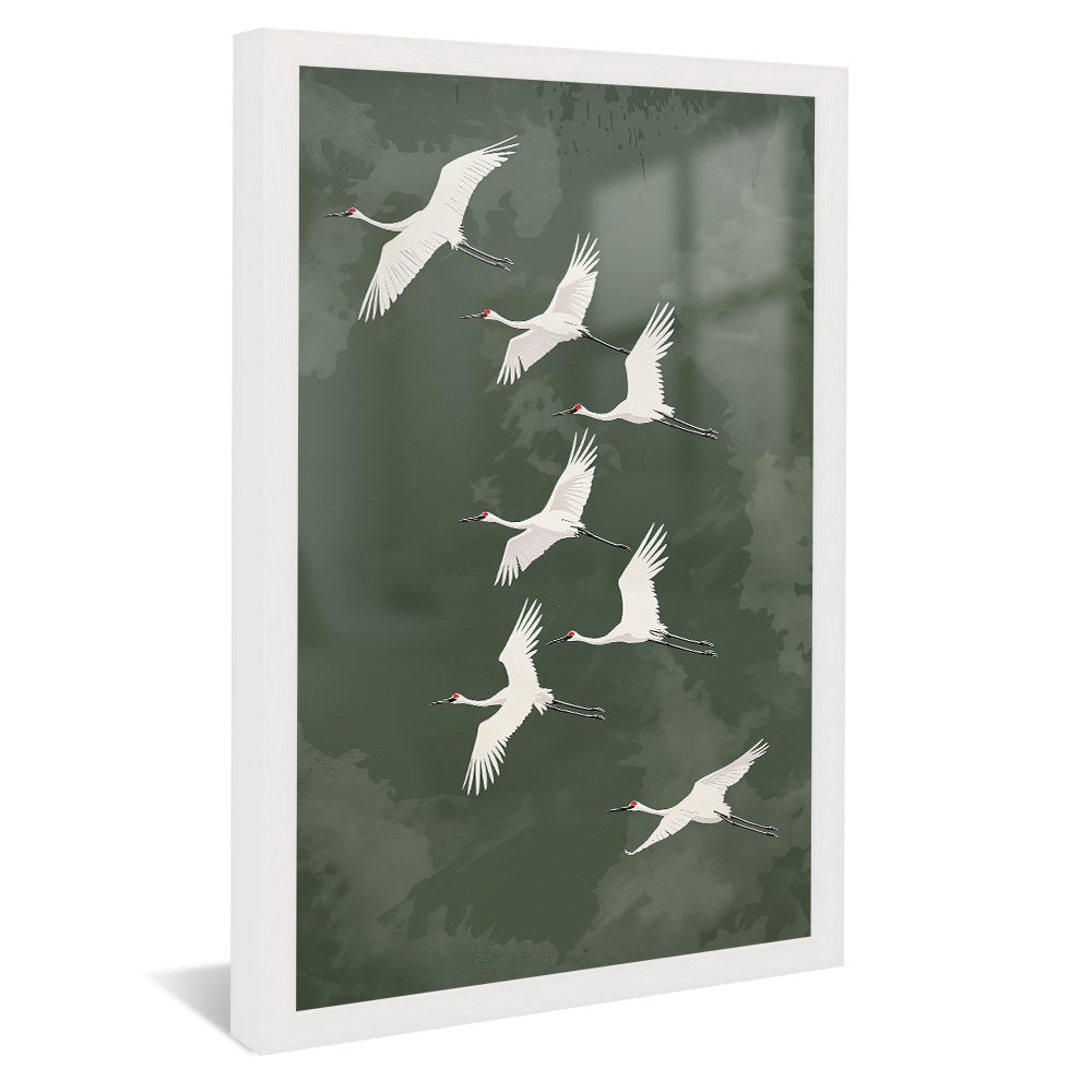 Seagulls in Flight V2482 Canvas