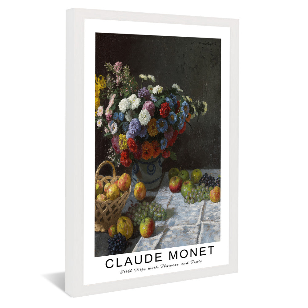 Claude Monet Still Life with Flowers and Fruit V2464 Canvas