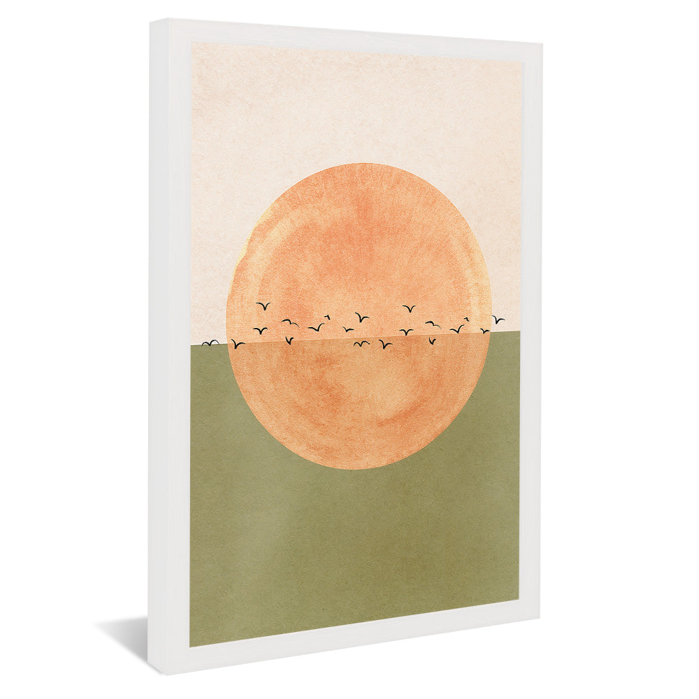 Abstract Seagulls in the Sun V2481 Canvas