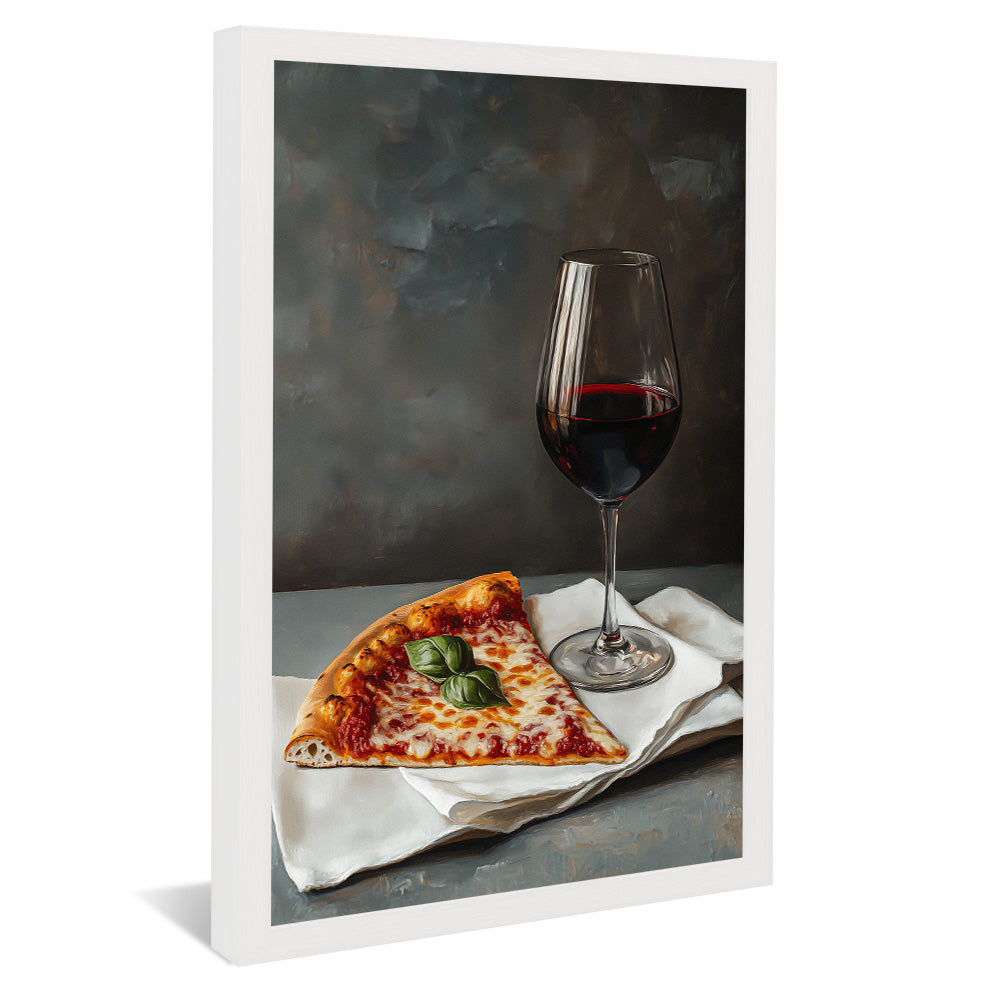 Pizza and Wine V2497 Canvas