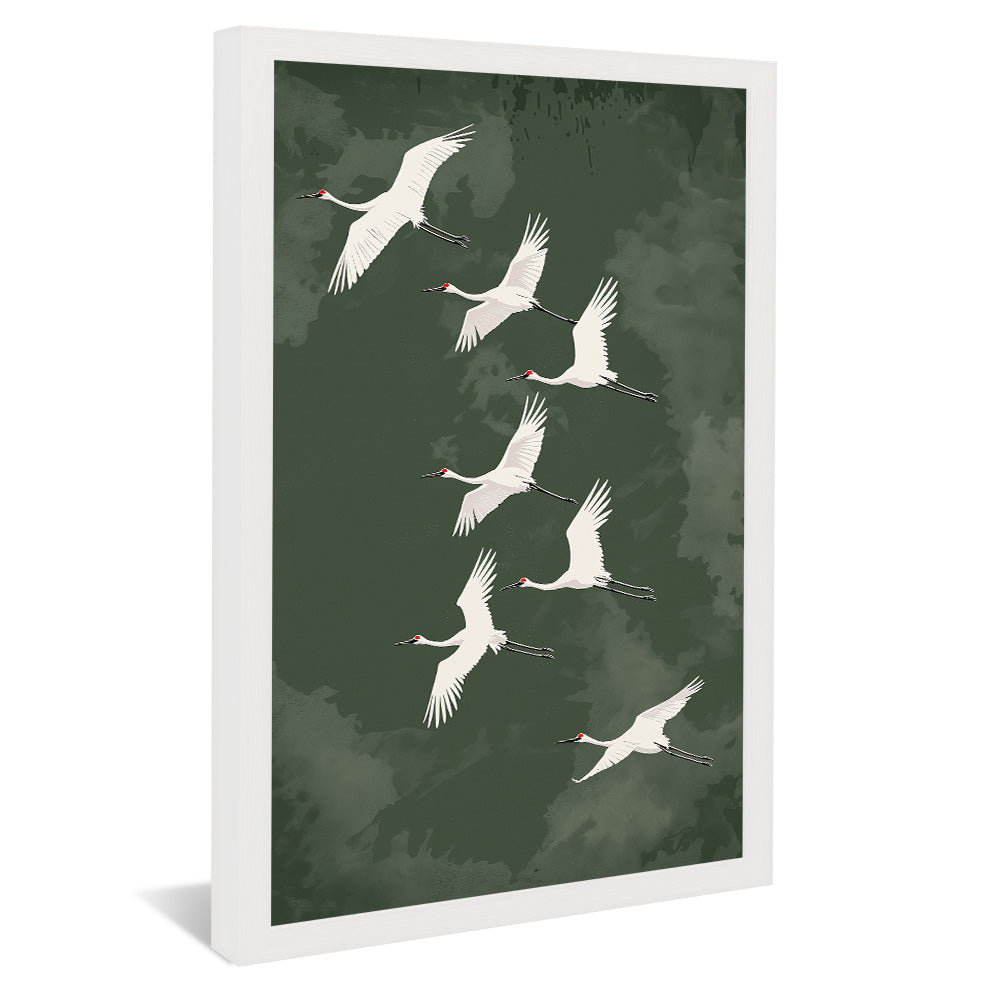 Seagulls in Flight V2482 Canvas