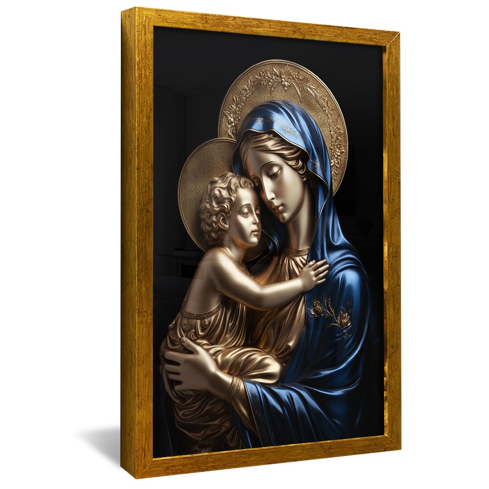 Baby Jesus and Virgin Mary v777 Canvas