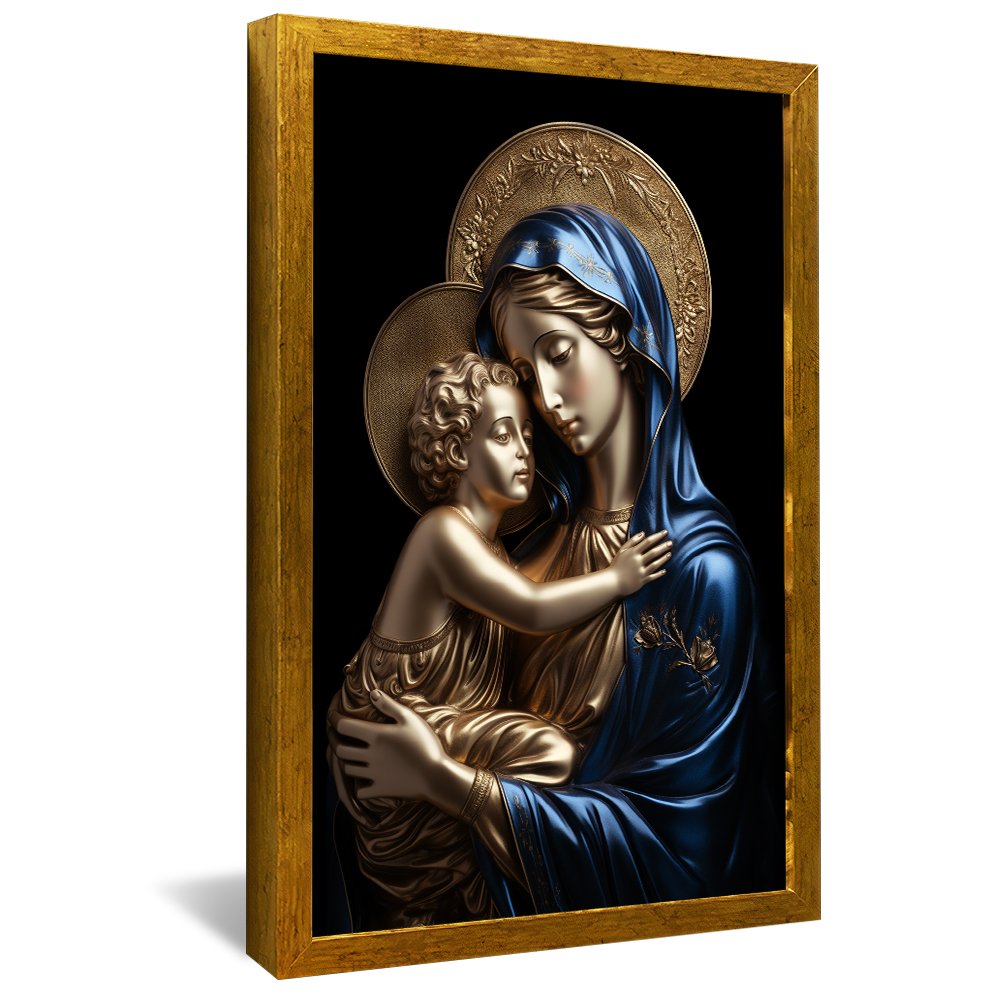 Baby Jesus and Virgin Mary v777 Canvas