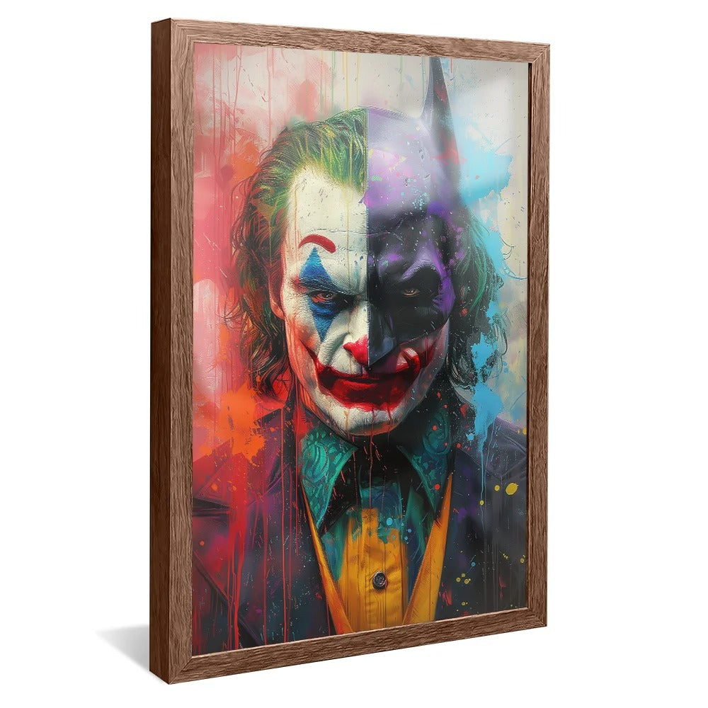 Batman and Joker Street Art Canvas V1326