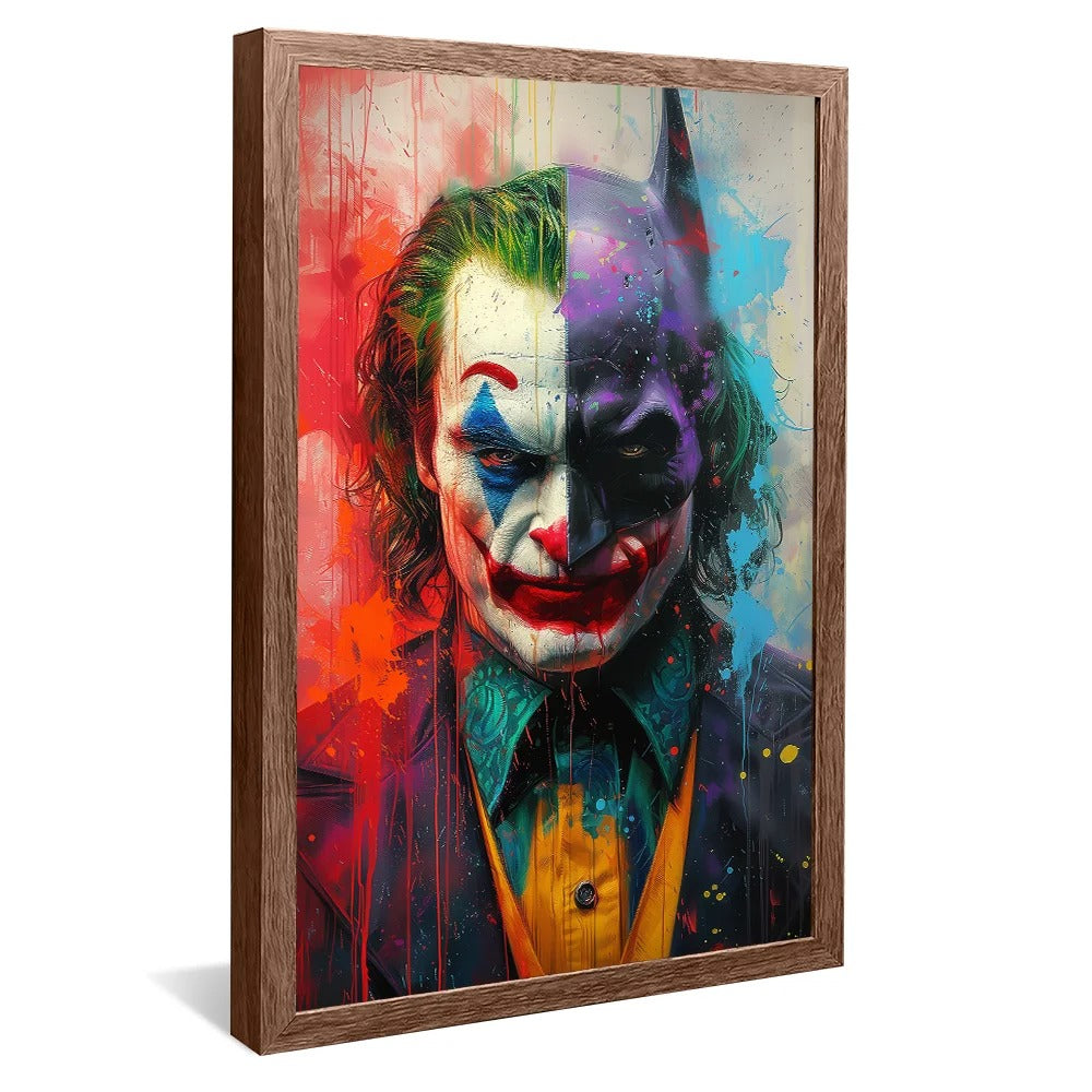 Batman and Joker Street Art Canvas V1326