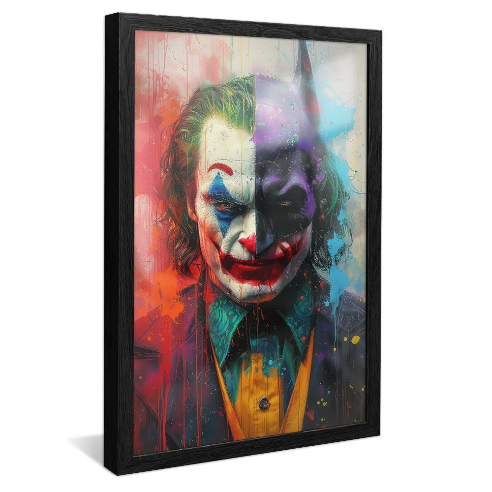 Batman and Joker Street Art Canvas V1326