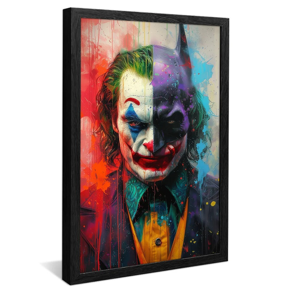 Batman and Joker Street Art Canvas V1326