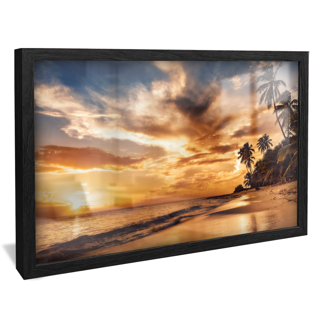 Beach at Sunset V885 Canvas