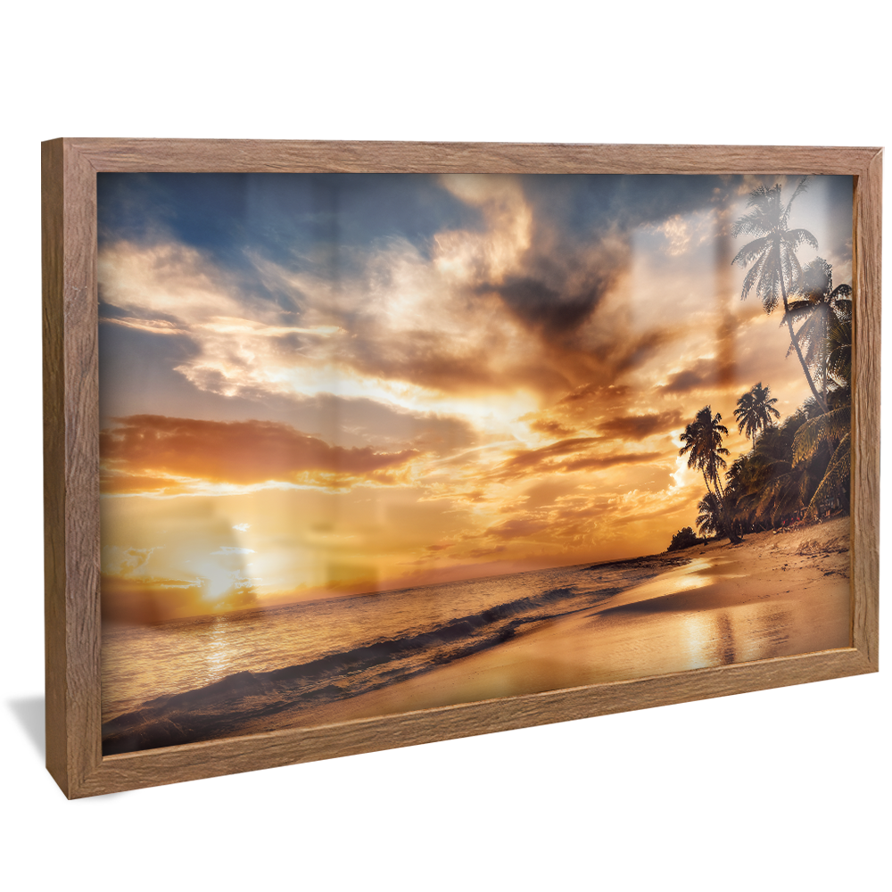 Beach at Sunset V885 Canvas