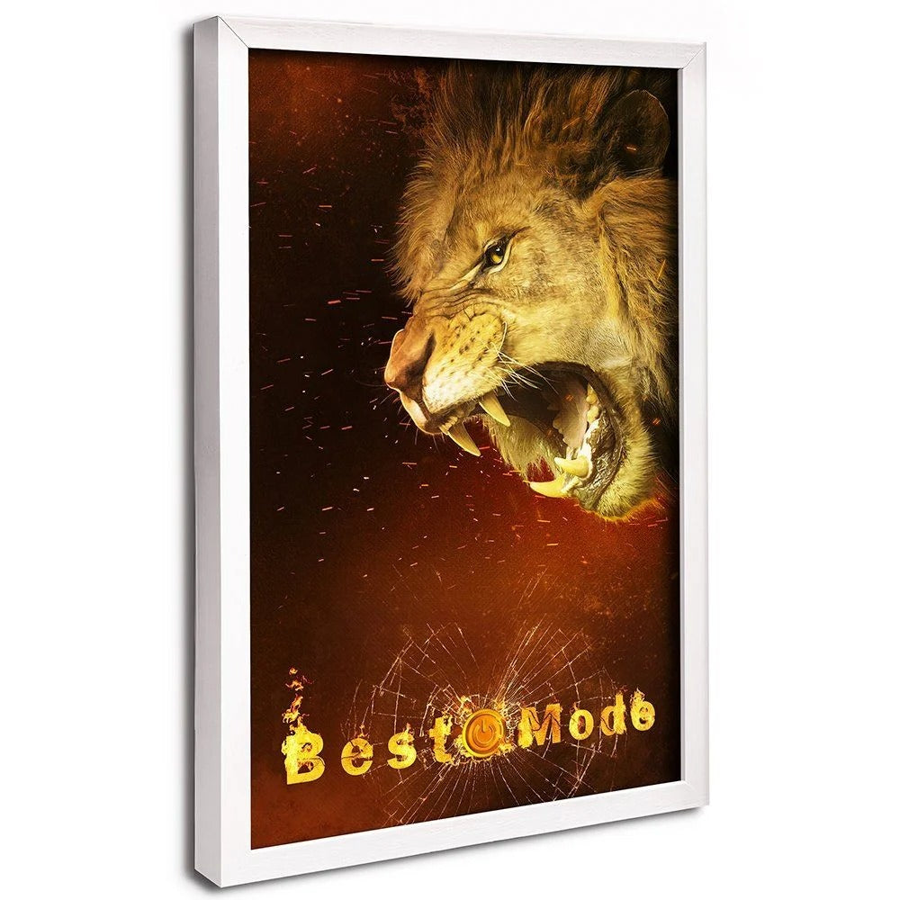 Beast Mode Lion Canvas