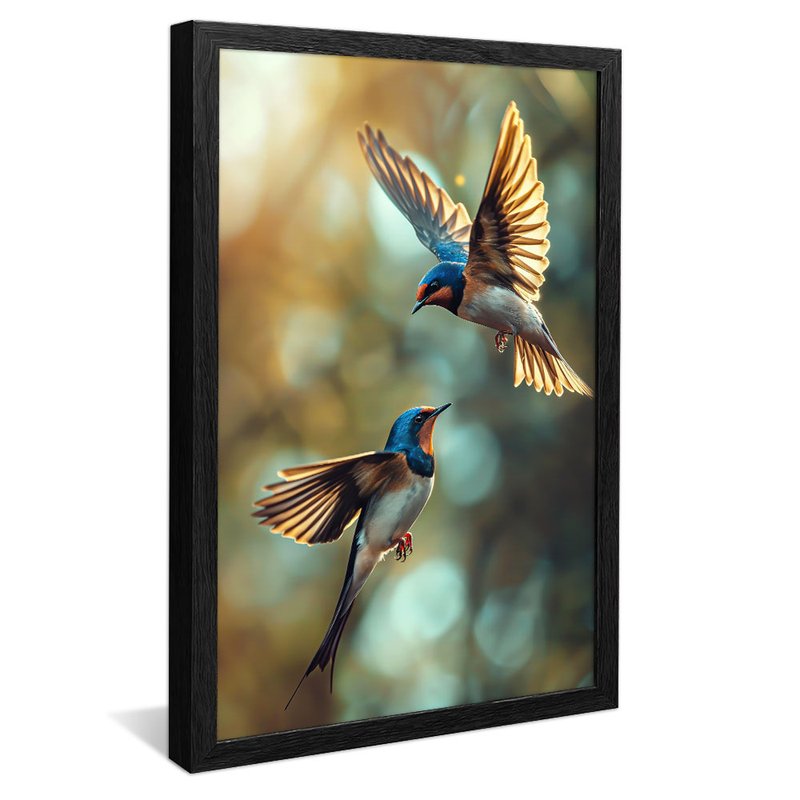 Bird Couple Flying V1777 Canvas