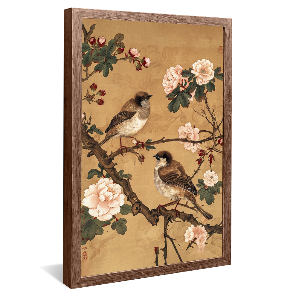 Birds on Branches v1232 Canvas