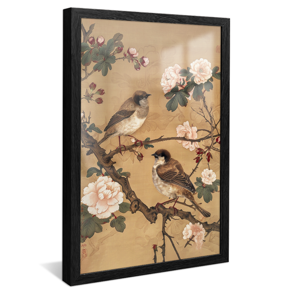 Birds on Branches v1232 Canvas