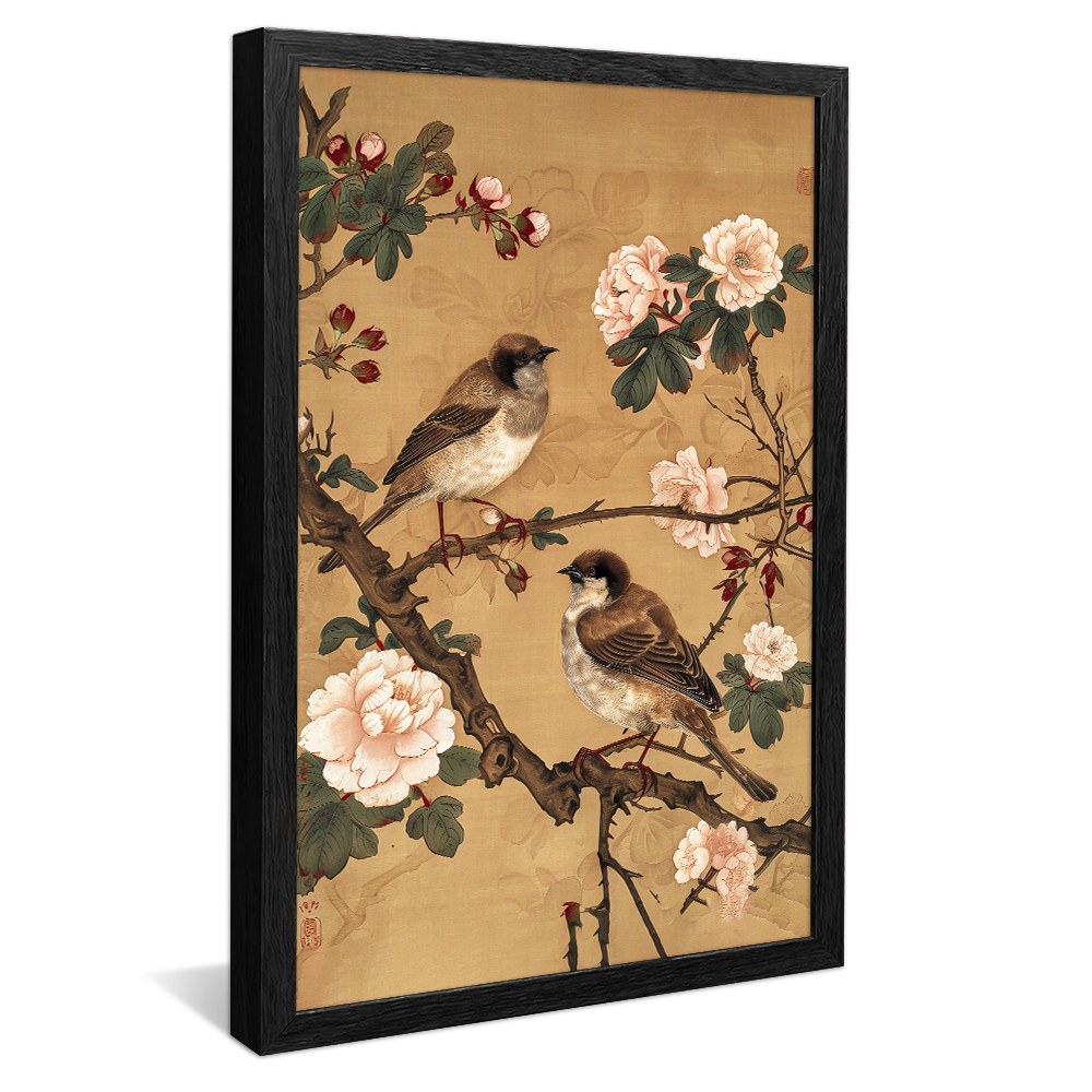 Birds on Branches v1232 Canvas