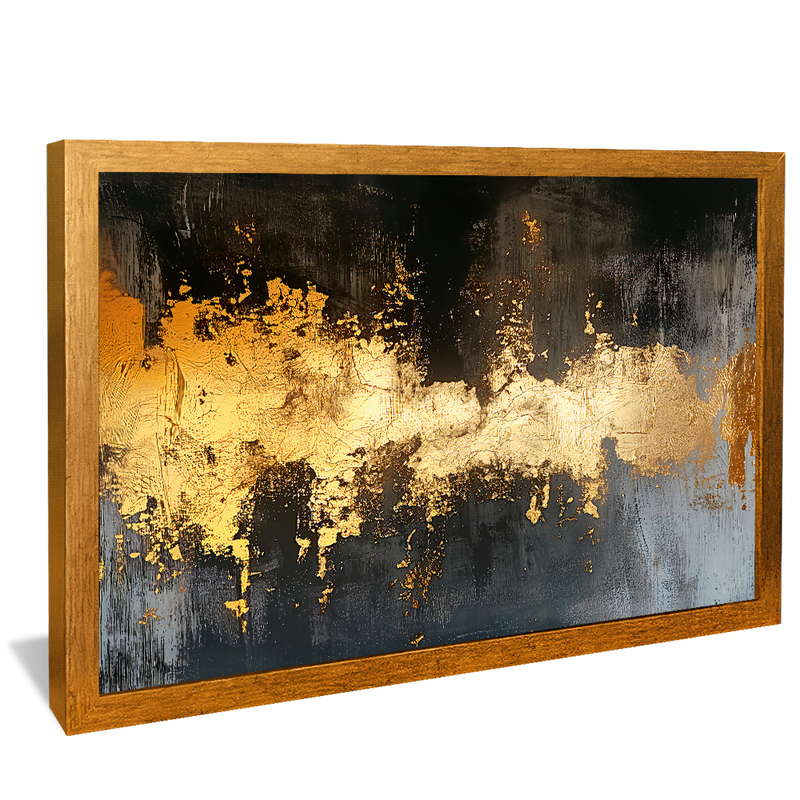 Black and Gold Wall V1127 Canvas