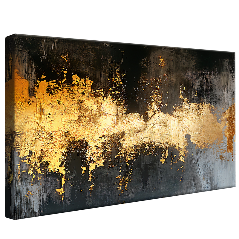 Black and Gold Wall V1127 Canvas