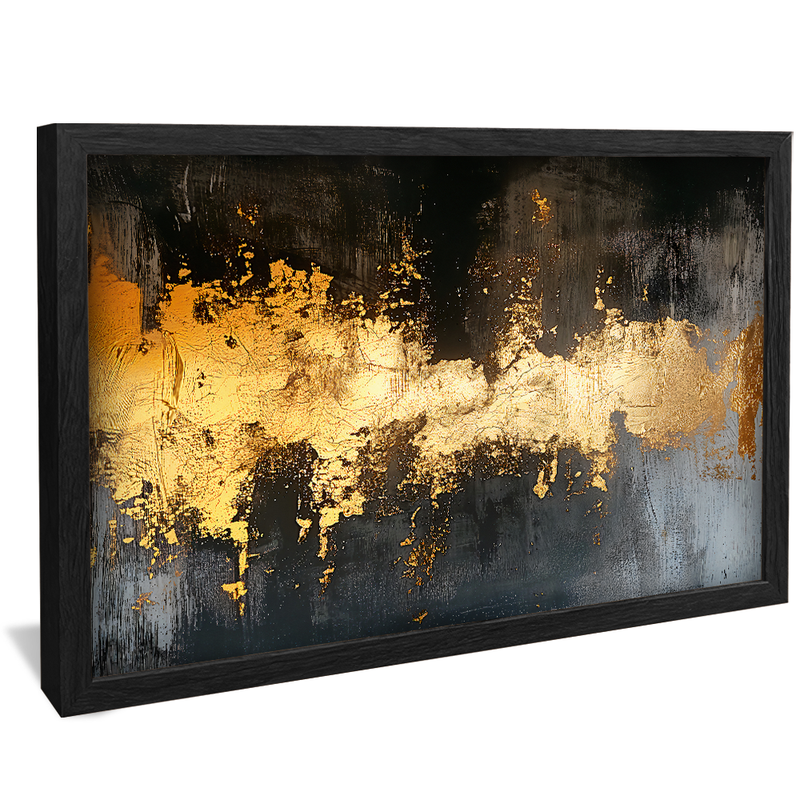 Black and Gold Wall V1127 Canvas