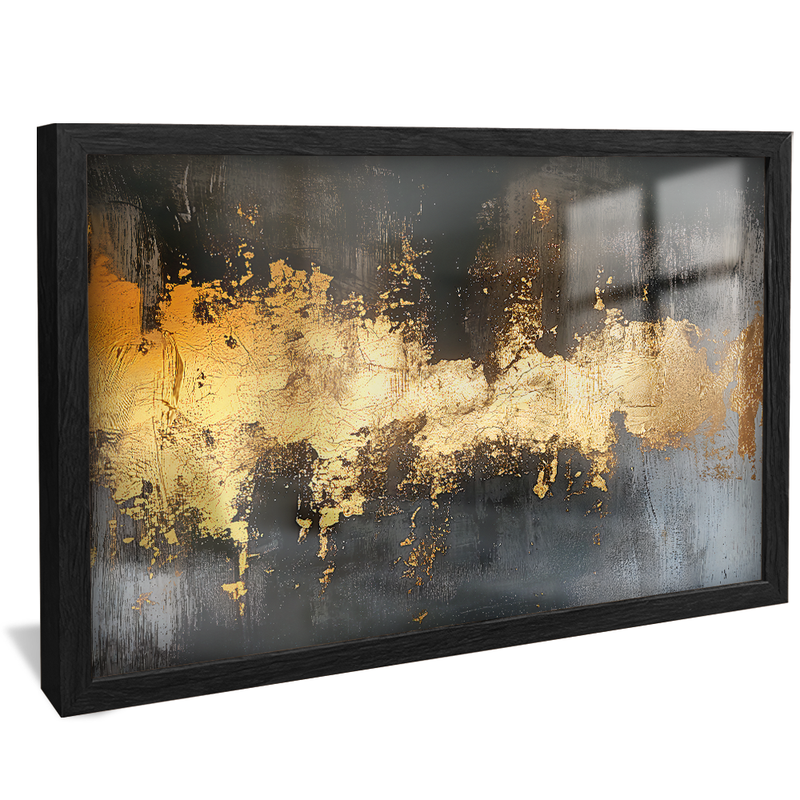 Black and Gold Wall V1127 Canvas