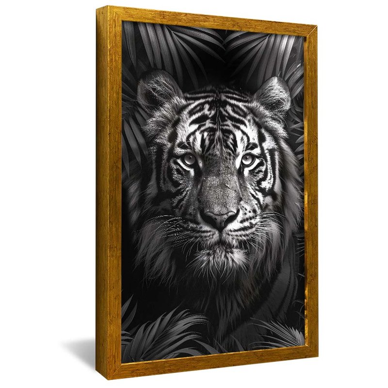 Black and White Jungle Tiger V1981 Canvas