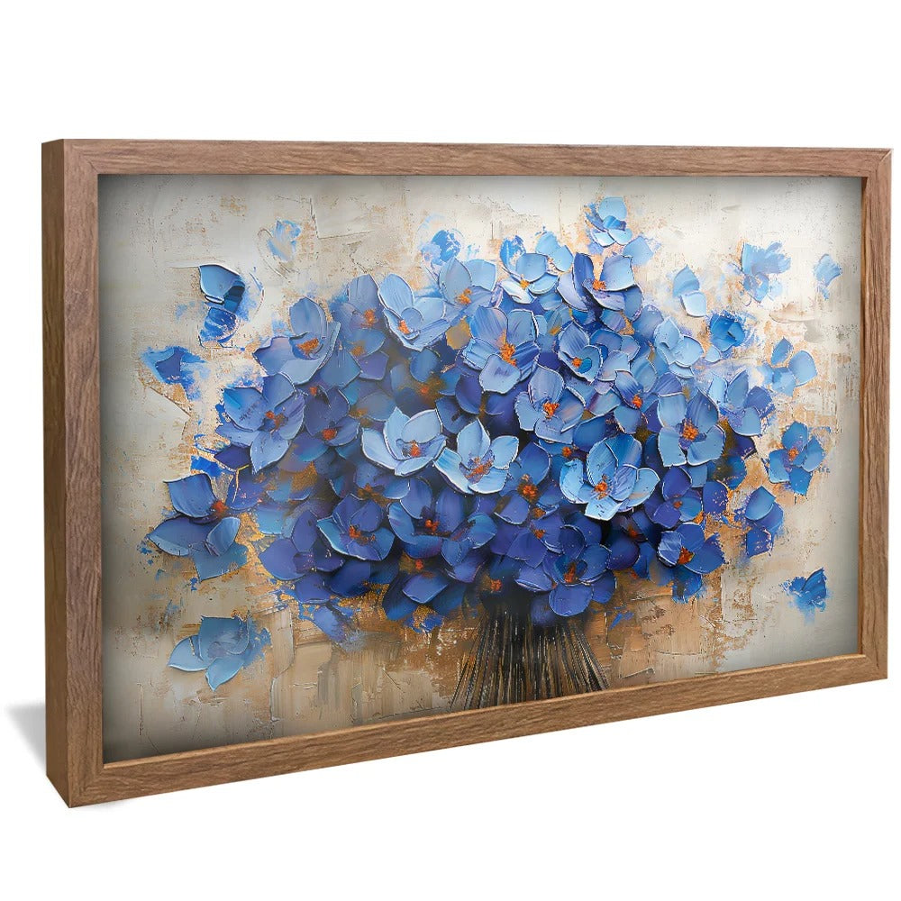 Blue Flowers V1273 Canvas