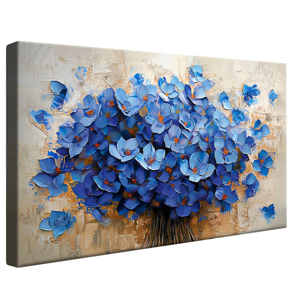 Blue Flowers V1273 Canvas