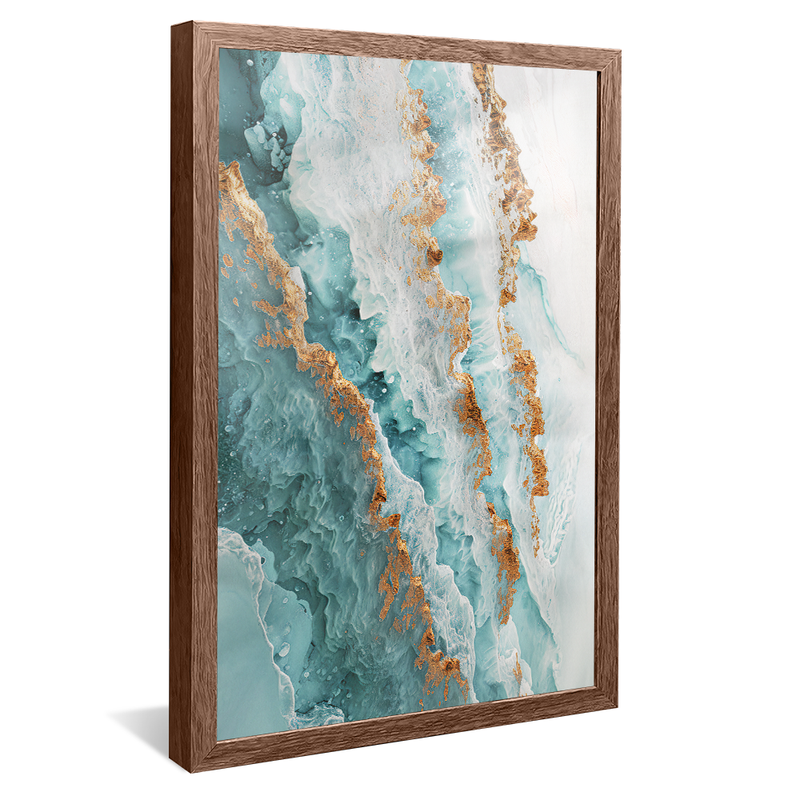 Blue Granite Waves V1120 Canvas