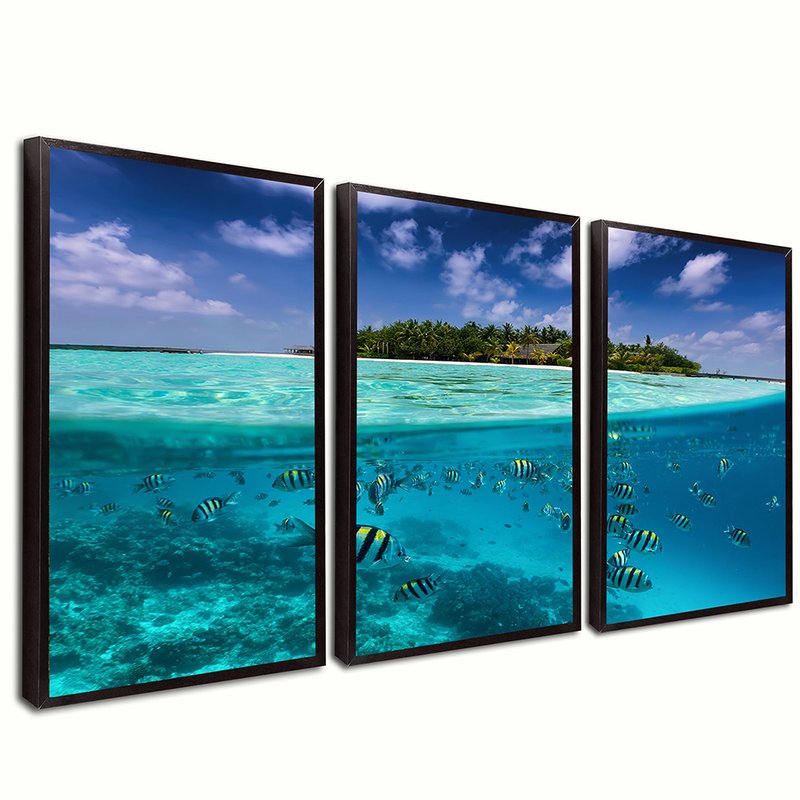 Blue Island Trio Canvas