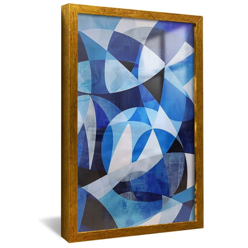 Blue Mosaic Patterns V1929 Canvas