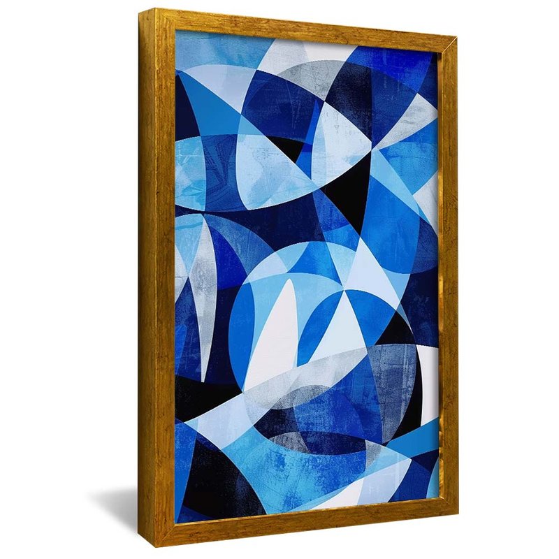 Blue Mosaic Patterns V1929 Canvas