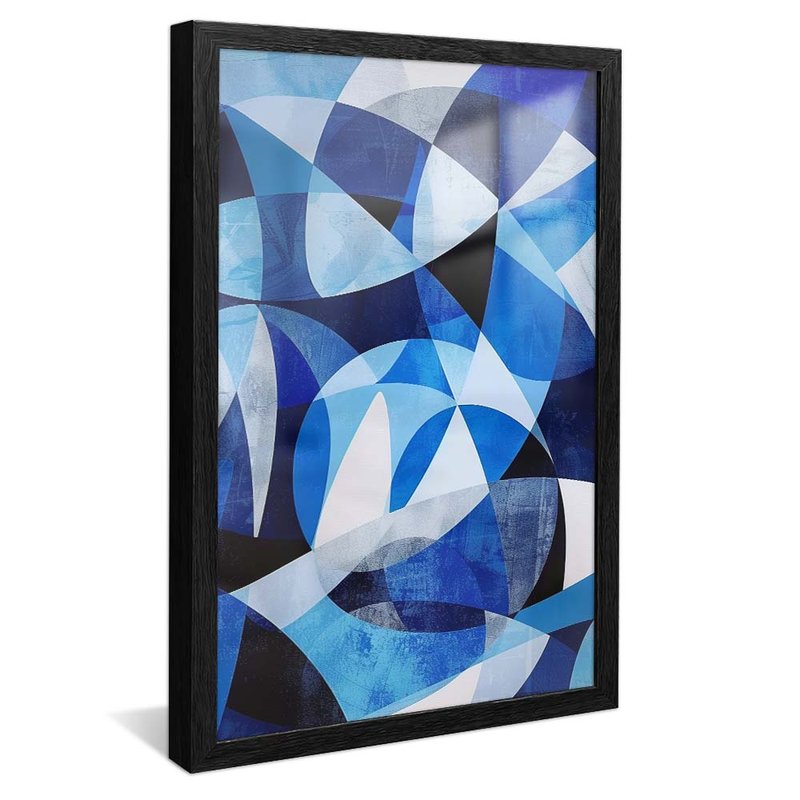 Blue Mosaic Patterns V1929 Canvas