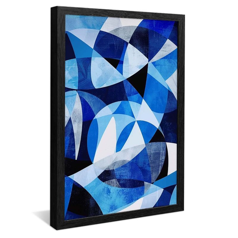 Blue Mosaic Patterns V1929 Canvas