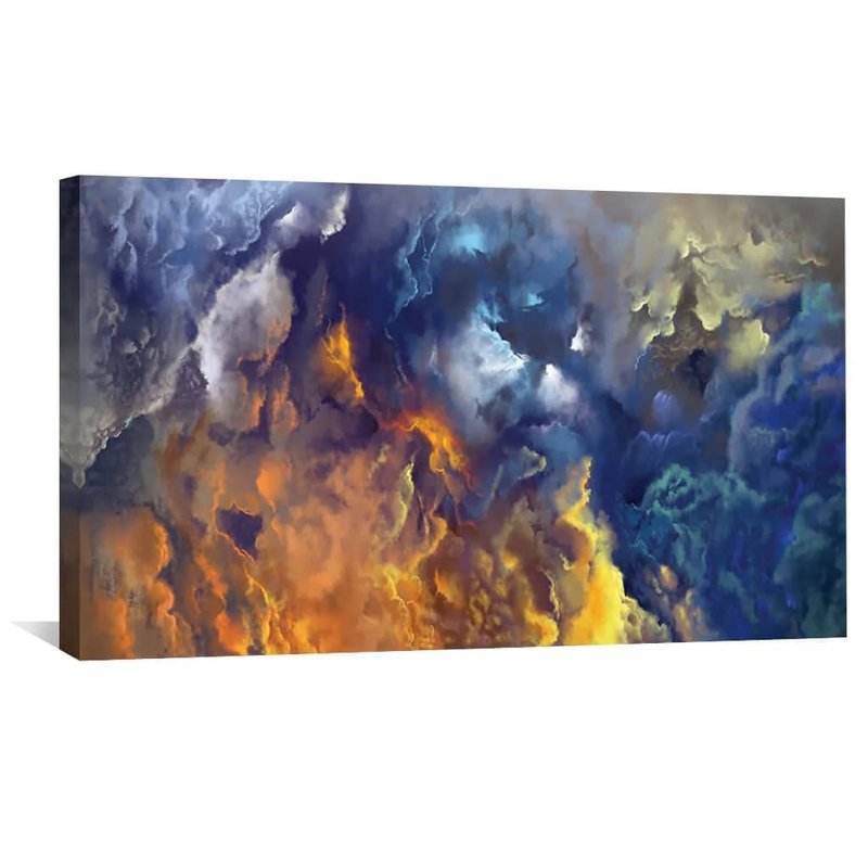 Blue Nebula Canvas