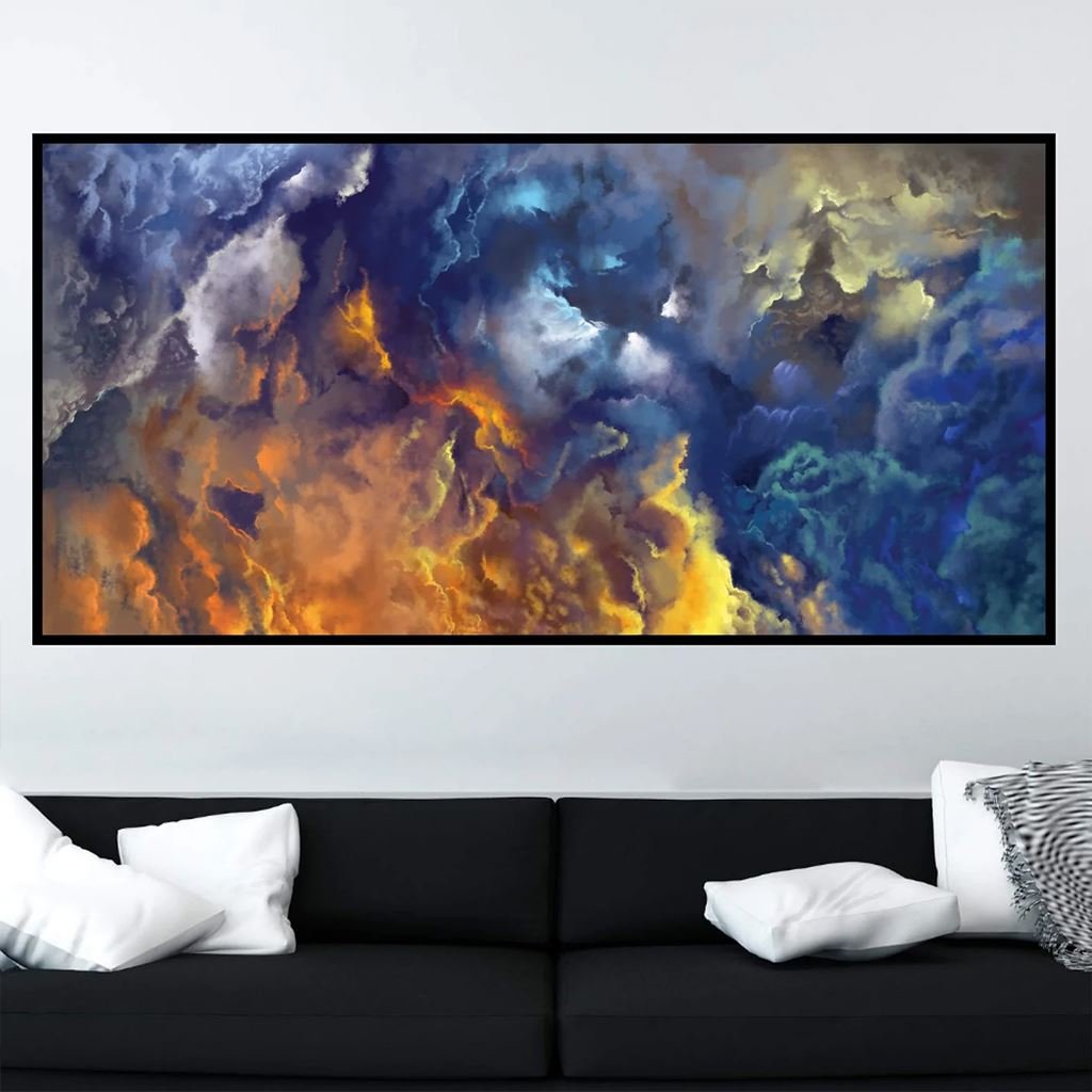 Blue Nebula Canvas