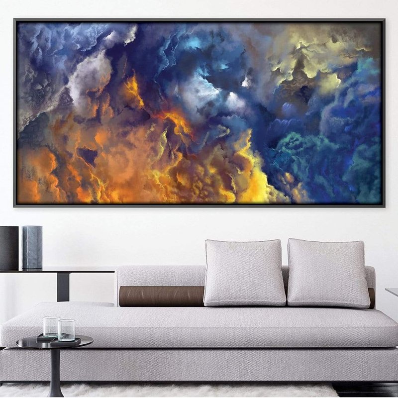 Blue Nebula Canvas