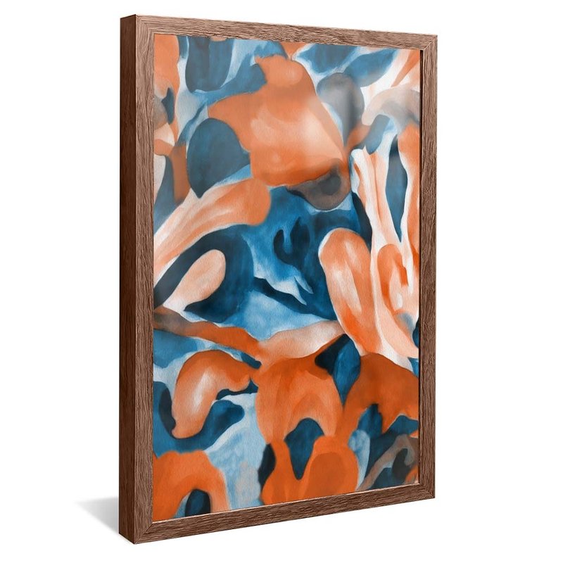 Blue and Orange Velvet V1732 Canvas