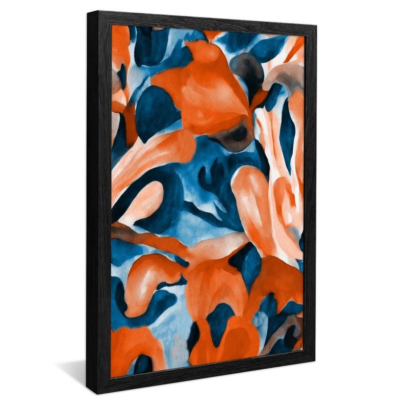 Blue and Orange Velvet V1732 Canvas