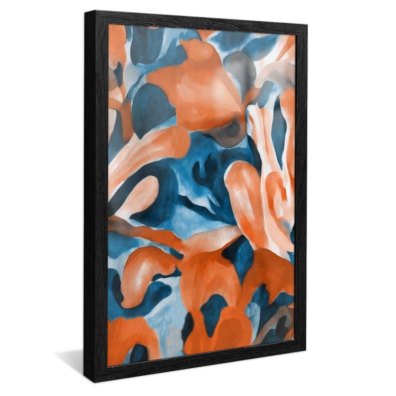 Blue and Orange Velvet V1732 Canvas