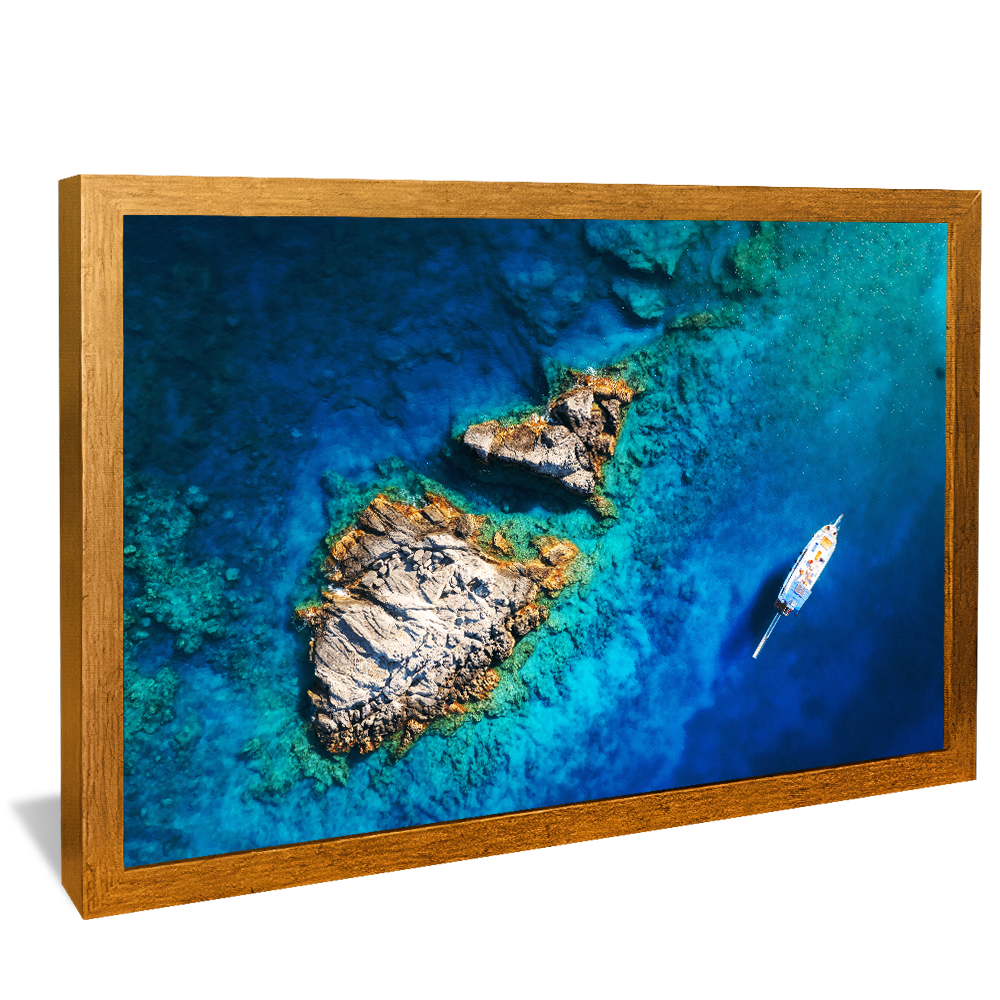 Boat in the Ocean Canvas V1033