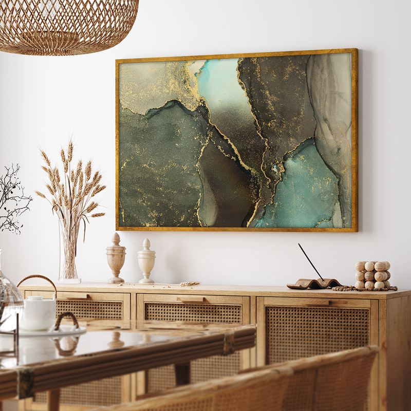 Brown and Gold V1530 Canvas