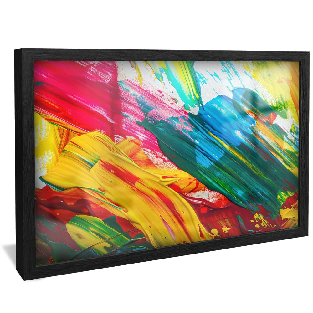 Brush Strokes Tones and Colors Decorative Canvas V1358