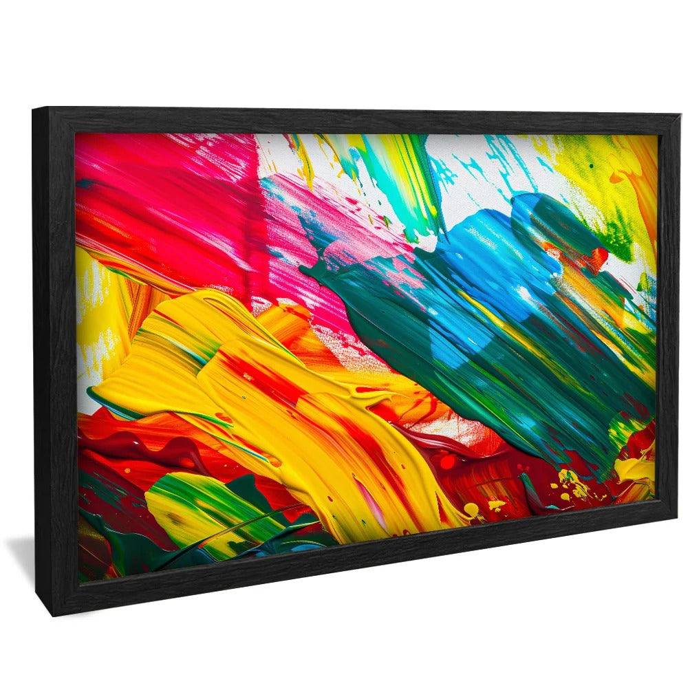 Brush Strokes Tones and Colors Decorative Canvas V1358