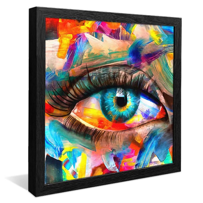 Brushstroke Eyes Painting V2144 Canvas