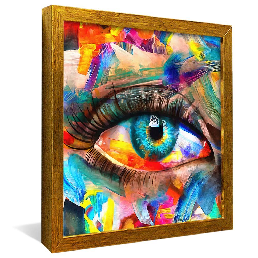 Brushstroke Eyes Painting V2144 Canvas