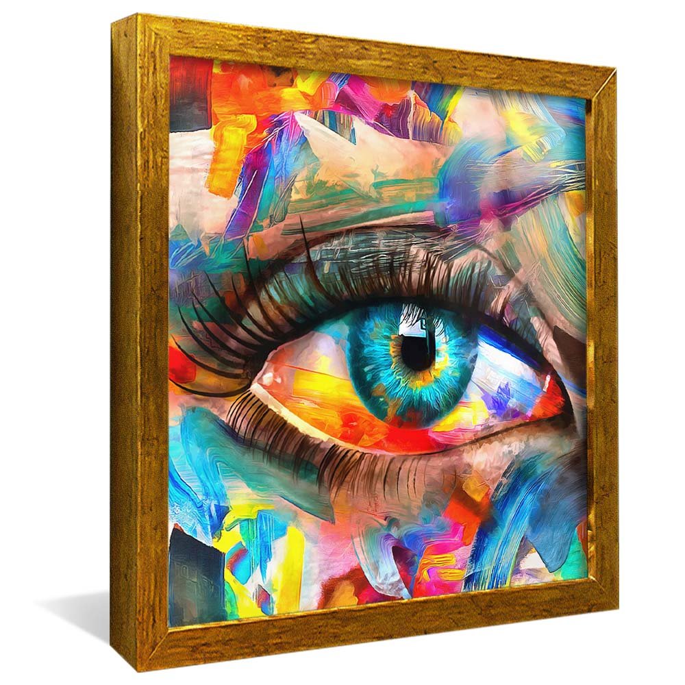 Brushstroke Eyes Painting V2144 Canvas